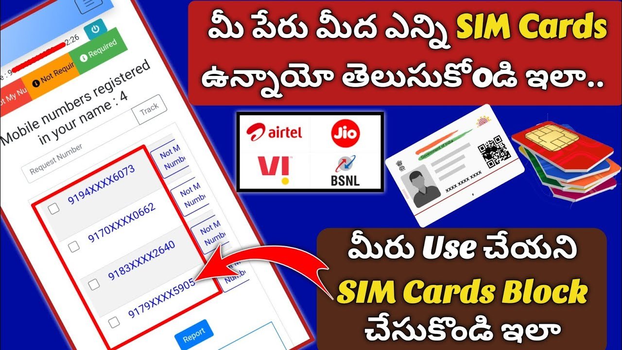 How Many Sim Cards Linked with Your Aadhar
